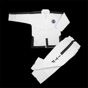 Uniforme Taekwondo 2022 New Wide Stripe Ultra Light Comfortable Martial Arts Uniforms Taekwondo ITF Uniform