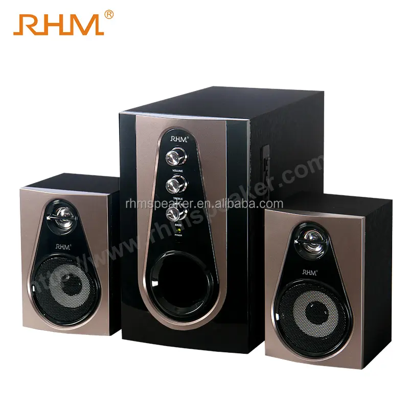 Sistema de altavoces para cine en casa RHM RM-103 2,1, para pc, tv, dvd y teléfono