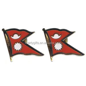 Nepalese Nepali Nepal flag lapel pin badge