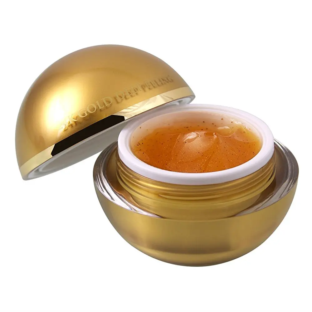 Private Label 24K Ouro Branqueamento de Peeling Gel Esfoliante Facial