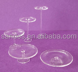 Thiết Kế Chuyên Nghiệp Acrylic Bánh Đứng Cho Đám Cưới Rõ Ràng Plexiglass Bánh Cưới Hiển Thị Đứng - Product Image 3