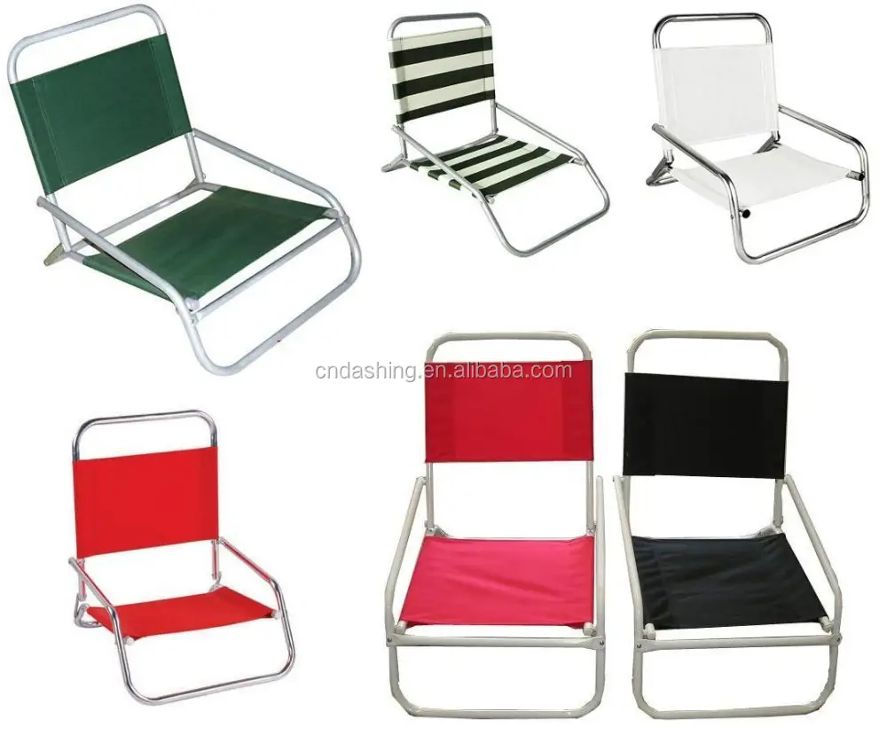 Chaise de plage pliable en aluminium, mobilier léger et facile à transporter, en tissu nylon,
