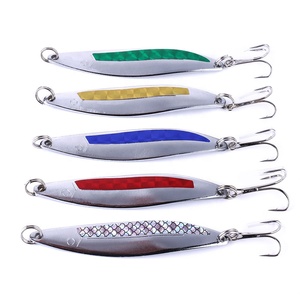 Hengjia 8.8cm 21g spinner stampati in metallo con paillettes artificiali <span class=keywords><strong>esche</strong></span> <span class=keywords><strong>esche</strong></span> da pesca per il lago e il ruscello del fiume - Product Image 1