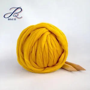 Alibaba China Suppliers Large Extra BlanketMerino Wool Yarn Super Chunky Knitting Yarn Chunky Knitted Hat 21 micron