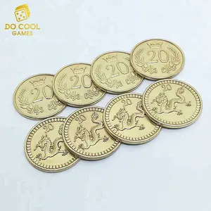 Monete finte in metallo personalizzate di buona qualità per giochi da tavolo - Product Image 1