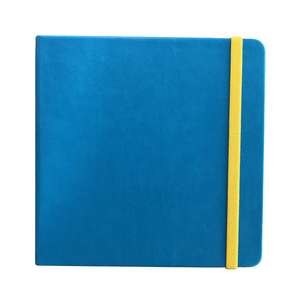 Tùy Chỉnh In Bìa Cứng Đen PU Da Vuông 8*8 Inch Màu Nước Trống <span class=keywords><strong>Sketchbook</strong></span> Để Vẽ - Product Image 4