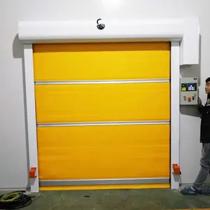 Clean workshop used special PVC fabric fast rolling door