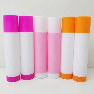 2019 Groothandel 4g Ronde Lege PP Plastic Cosmetische Container Lippenbalsem Buis Lippenstift Buizen