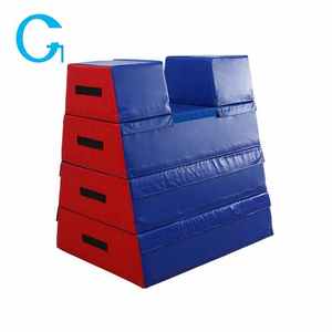 Trapezoidal cuatro pisos plataforma salto gimnasia equipo caballo con arzones de gimnasia de Potro - Product Image 1