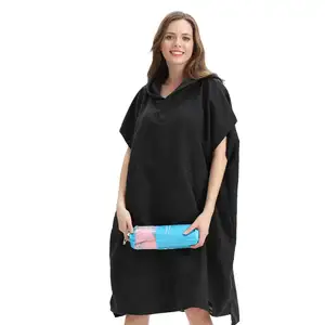 Spiaggia di Surf Poncho Asciugamano Accappatoio con Cappuccio per il Surf Da Bagno di Nuoto Adulti Delle Donne Degli Uomini