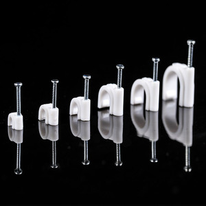 Cordon de câble électrique plat, 12 pièces, clips de fils en plastique - Product Image 6