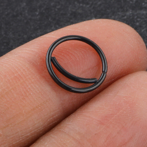 Anello per Naso a Luna in Acciaio Inossidabile, Piercing Indiano per Setto Nasale, Gioielli per il Naso, Piccolo Anello per Piercing per Donna e Uomo - Product Image 6