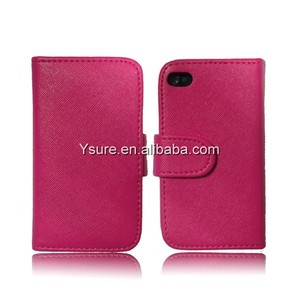 Cas en cuir rose de téléphone de cuir de style de portefeuille pour <span class=keywords><strong>Wiko</strong></span> Sublim - Product Image 1