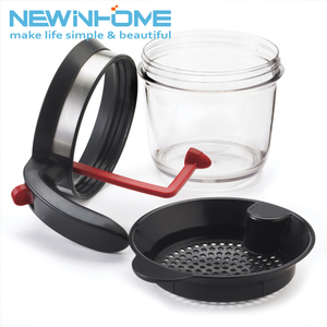 Twotwinsthome — distributeur d'huile alimentaire en plastique, 4 tasses, séparateur <span class=keywords><strong>de</strong></span> graisse à gravité, cuisson, passoire <span class=keywords><strong>de</strong></span> graisse - Product Image 3