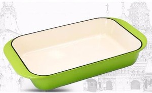 Sartén para asar de hierro fundido esmaltado para Chef, clásica, lasaña - Product Image 4