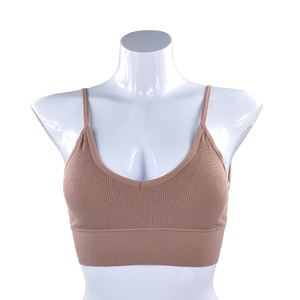 <span class=keywords><strong>Reggiseno</strong></span> con gilet posteriore di bellezza a forma di U grande senza schienale 6 colori <span class=keywords><strong>Bralette</strong></span> con Design a coste - Product Image 4