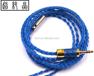 โลหะผสมทองแดงเงิน (spcuag) อัพเกรดสายลิตซ์พร้อมแจ็กเก็ต TPU สีฟ้าน้ำแข็ง/16แกน/0.9มม - Product Image 2