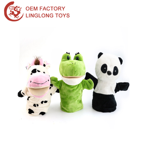 Zoo động vật con rối ngón tay đồ chơi sang trọng cho biết câu chuyện đạo cụ khỉ/Bò/ếch/Gấu trúc con rối tay cho trẻ em trẻ em Đồ chơi mini đồ chơi sang trọng - Product Image 5