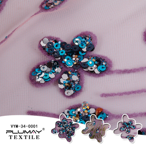 100% Polyester <span class=keywords><strong>Flock</strong></span> Bronze Sequin Lưới Vải Cho Ăn Mặc Cho Váy Cưới - Product Image 6