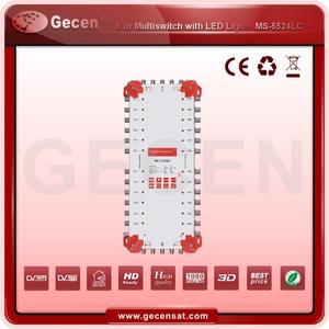 Gecen 5X5X24 Cascade <span class=keywords><strong>Multiswitch</strong></span> Vệ Tinh 5 đầu vào 24 kết quả đầu ra Mô Hình MS-5524LC - Product Image 3