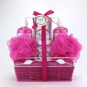 मातृ दिवस महिलाओं स्नान स्पा किट के लिए सेट उपहार टोकरी OEM महिलाओं और लड़कियों और गर्लफ्रेंड
