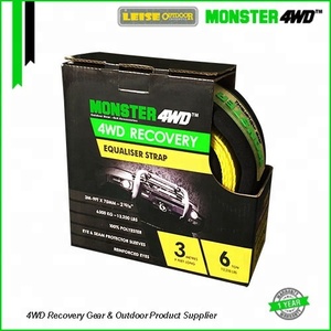 Monster4wd 3m 6ton cân bằng kéo dây đeo cho <span class=keywords><strong>4x4</strong></span> offroad phục hồi 100% polyester tùy chỉnh kéo dây đeo - Product Image 3