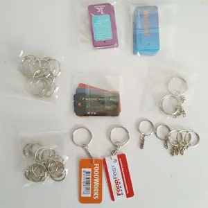 Factory Wholesale Printing Full Color Plastic Round Key Tag Cheap Giveaway Tag