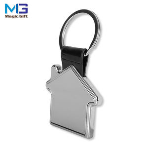 Llavero personalizado en forma de Casa de metal, promocional - Product Image 4