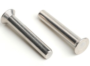 Broches cylindriques personnalisées, épingles à épaule, métal bronze/acier/titane/laiton, goujon à tête plate - Product Image 2