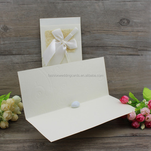 Africa Custom Embossing <strong>Butterfly</strong> <strong>Ribbon</strong> Folded Wedding Invitation and Elegant Invitation Cards