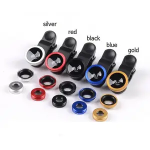 סיטונאי 3 ב 1 0.67x רחב זווית 10x מאקרו 180 תואר fisheye נייד טלפון מצלמה עדשה