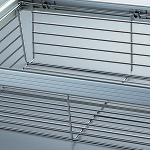 Wardrobe Three Secontion Pull-out <strong>Wire</strong> <strong>Storage</strong> <strong>Baskets</strong> - Product Image 3