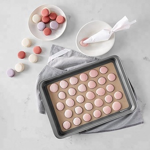Lot <span class=keywords><strong>de</strong></span> 2 <span class=keywords><strong>tapis</strong></span> <span class=keywords><strong>de</strong></span> cuisson en silicone résistant à la chaleur pour macarons, <span class=keywords><strong>tapis</strong></span> <span class=keywords><strong>de</strong></span> cuisson en silicone résistant à la chaleur pour four, en fibre <span class=keywords><strong>de</strong></span> verre, pour pain et gâteaux - Product Image 3