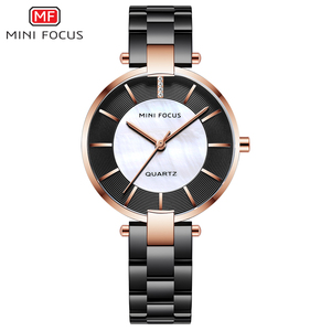 De luxe OEM Logo En Acier Inoxydable Alliage Quartz Poignet Femmes et Dame Montre Avec Le mouvement Du Japon - Product Image 4