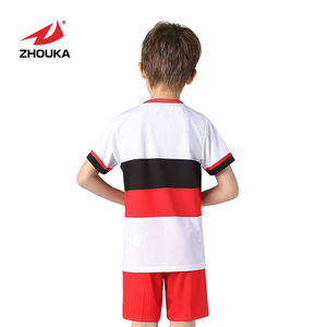 2019 ZHOUKA venta niños deportes <span class=keywords><strong>de</strong></span> Fútbol Jersey ropa barato <span class=keywords><strong>de</strong></span> fútbol <span class=keywords><strong>de</strong></span> niños Kit <span class=keywords><strong>de</strong></span> juegos <span class=keywords><strong>de</strong></span> uniformes - Product Image 4