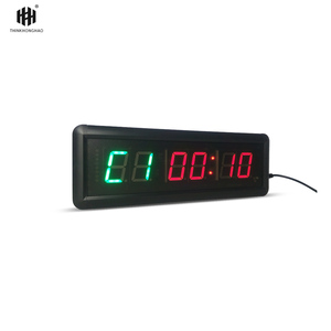 [Hong Hao] Équipement de fitness bleu rouge numérique LED boxe intervalle Gym minuterie horloge <span class=keywords><strong>murale</strong></span> exercice minuterie - Product Image 4