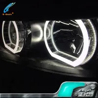 BMW için dtm tarzı araba farı LED melek gözler aydınlatma kiti e46 e90 f10 f80