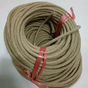 <span class=keywords><strong>Tonghua</strong></span> 2*0.75มม. ผ้าใยกัญชงธรรมชาติ,เนื้อผ้าลินินสายไฟฟ้าสายสิ่งทอสำหรับโคมไฟระย้าตกแต่ง - Product Image 4