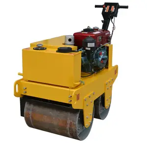 hot sale hand held mini road roller compactor double drum road roller