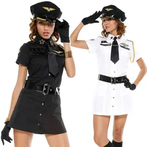 Uniforme de cosplay de Halloween para mujer, Policía