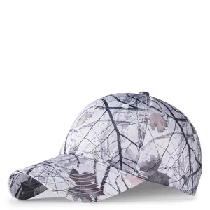 Sports caps Outdoor the jungle sniper white camo printed maple leaf camouflage cap