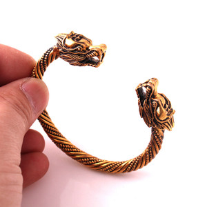 VB300007 Viking Dragon Bracelet Berserker Massive Viking Bangle Pulsera Nórdica <span class=keywords><strong>de</strong></span> joyería nórdica - Product Image 2