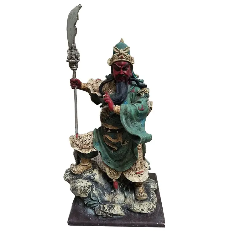 Kriegsherr Held Krieger Guan Gong Guan Yu Skulptur Romanze der drei Königreiche Fengshui Dekoration