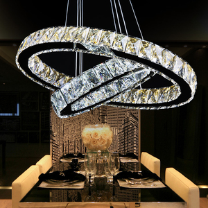 Descuento 3 círculo redondo sombra decorativ LED lámpara pendiente cristalina/lámpara colgante luz - Product Image 3
