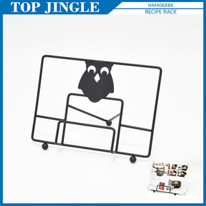 Soporte de papel de cocina con diseño de búho negro de metal, serie búho - Product Image 5