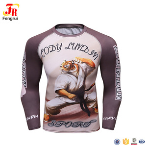 Wholesale Men's Apparel Muscle Slim Fit Long Sleeve Quick Dry <strong>Compression</strong> <strong>Shirt</strong> - Product Image 2