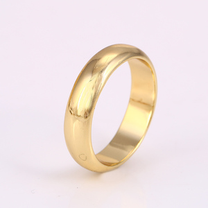 10564 Xuping 14k color oro clásico <span class=keywords><strong>anillo</strong></span> <span class=keywords><strong>de</strong></span> <span class=keywords><strong>casado</strong></span> con diseño sencillo para mujeres y hombres - Product Image 1