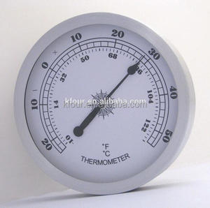 Medidor de temperatura y humedad doméstico interior de alta precisión Medidor ambiental de mecanismo cuadrado de metal de acero inoxidable - Product Image 5