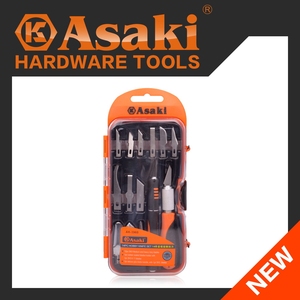 Asaki 14pcs alumínio liga <span class=keywords><strong>Hobby</strong></span> <span class=keywords><strong>Knife</strong></span> conjunto com lâminas SK5 para ferramentas utilitárias ao ar livre - Product Image 4