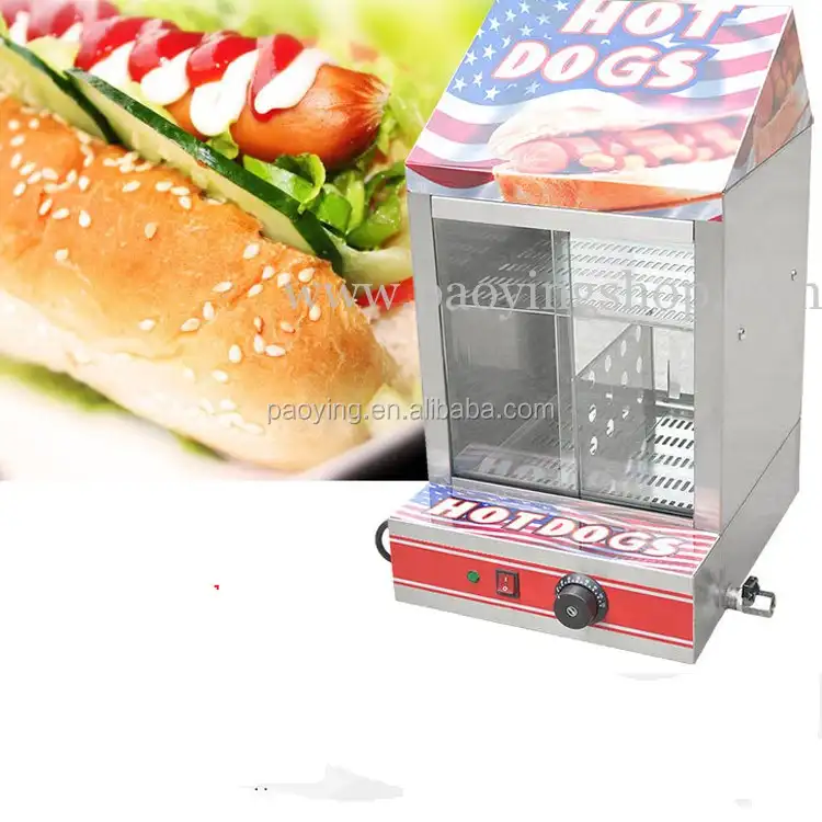 Ticari Kullanım 110 v 220 v Elektrikli Sosis Hot Dog Bun Isıtıcı
